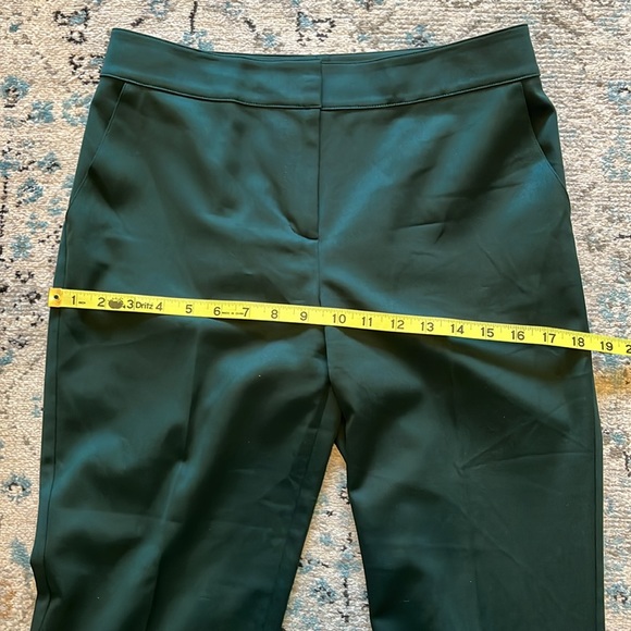 ST. JOHN Green Stretch Wool Dress Pants Size 4 - Picture 6 of 15